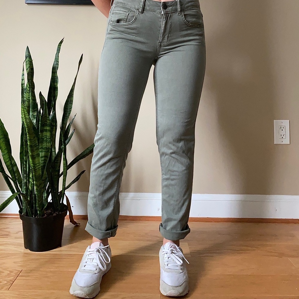 Army Green Boyfriend Pant